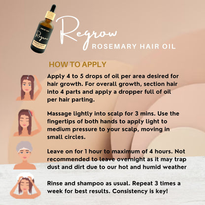 Regrow Rosemary Hair Oil